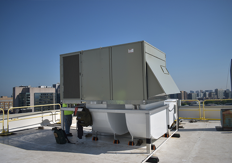 Building 2 AHU Replacement on roof